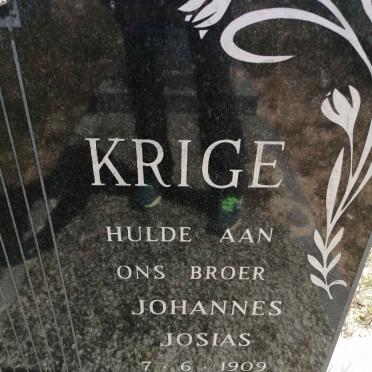 KRIGE Johannes Josias 1909-1977
