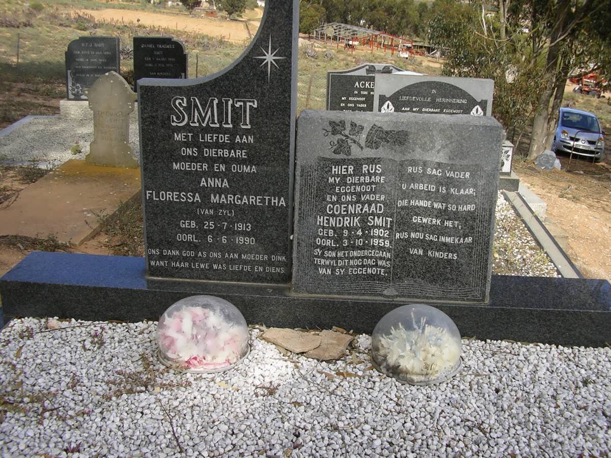 SMIT Coenraad Hendrik 1902-1959 &amp; Anna Floressa Margaretha VAN ZYL 1913-1990