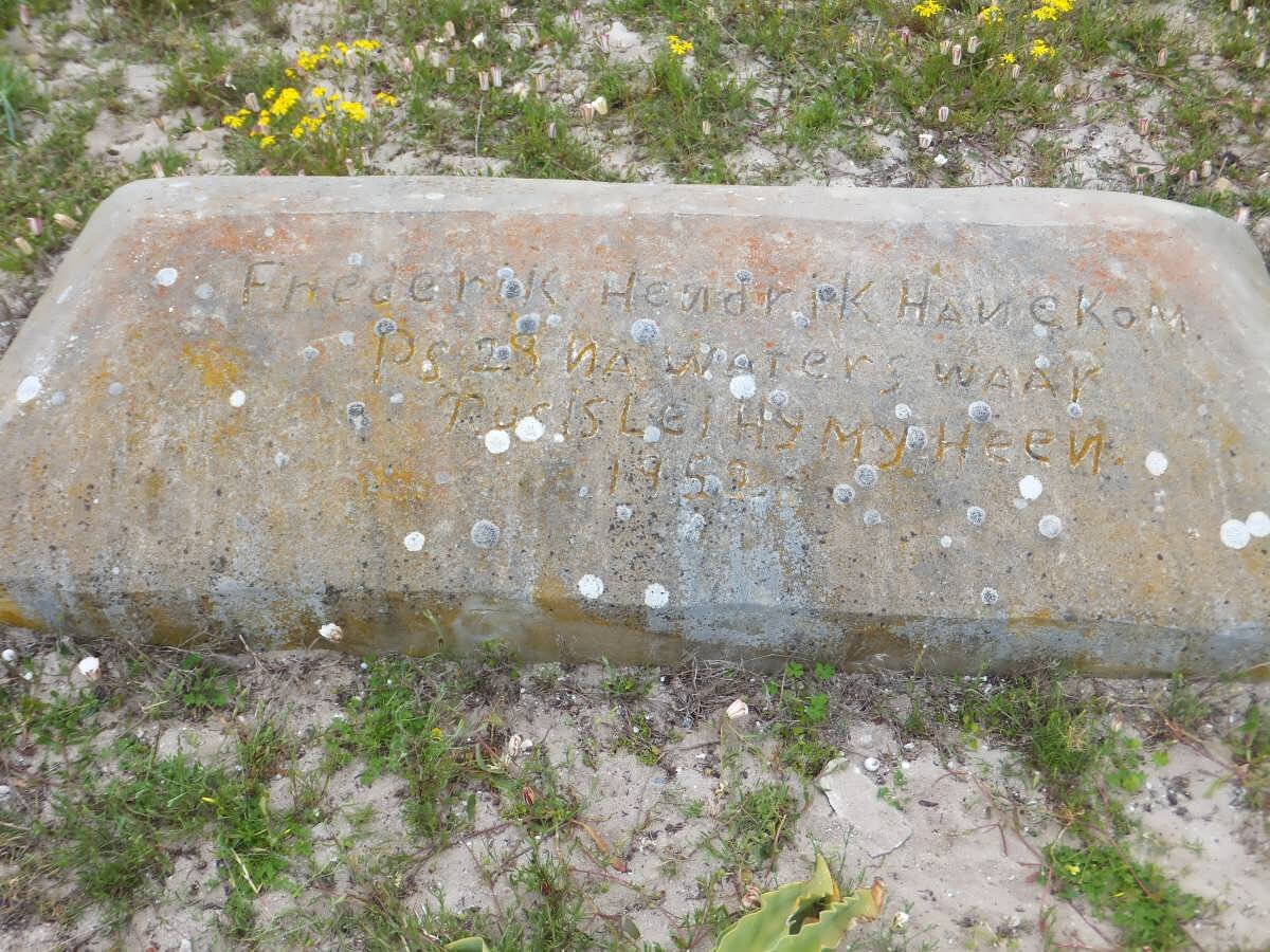 HANEKOM Frederik Hendrik -195?