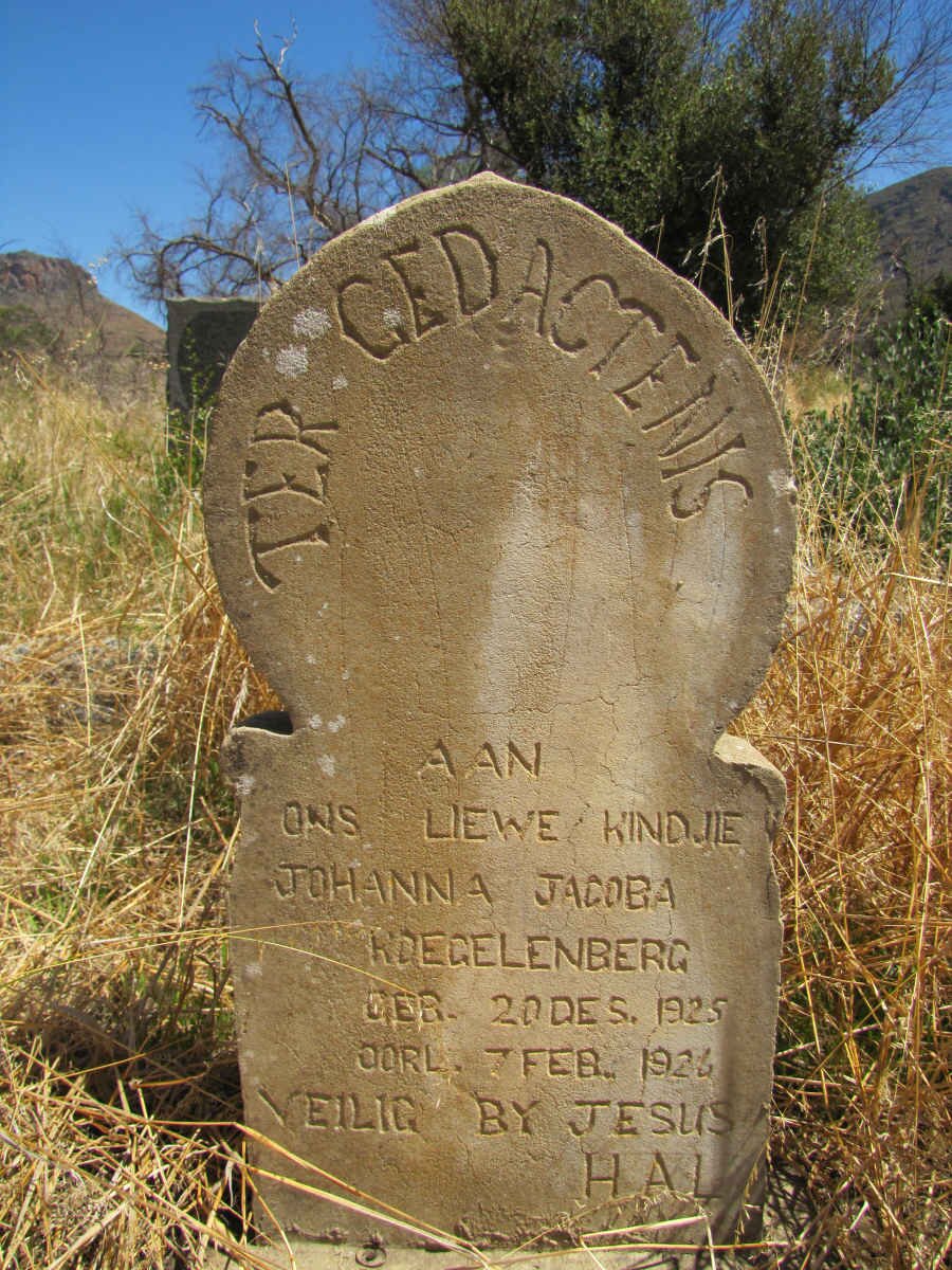 KOEGELENBERG Johanna Jacoba 1925-1926