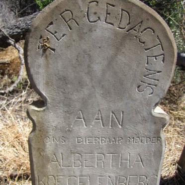 KOEGELENBERG Albertha nee VOGES 1829-1904