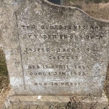 COETZEE Jasper Jacobus 1864-1923