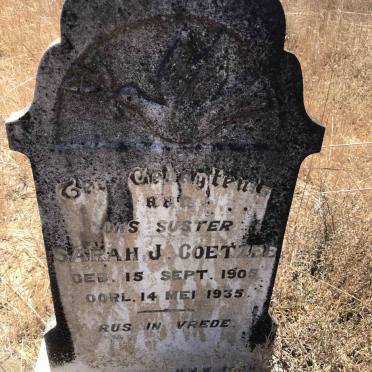 COETZEE Sarah J. 1905-1935
