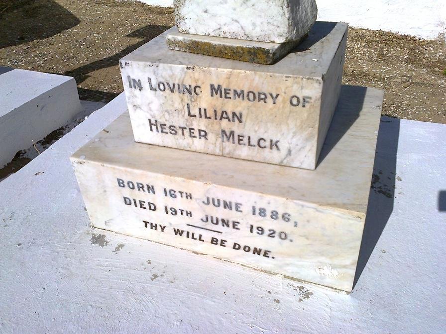 MELCK Lilian Hester 1886-1920