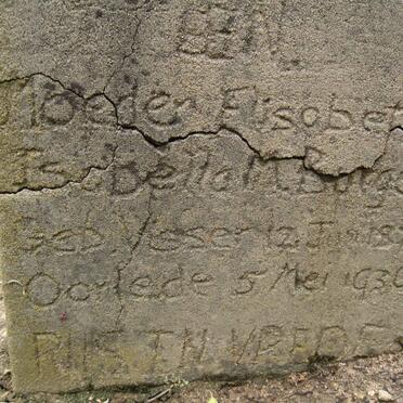 BURGER Elisabeth Isabella M. nee VISSER 1879-1936