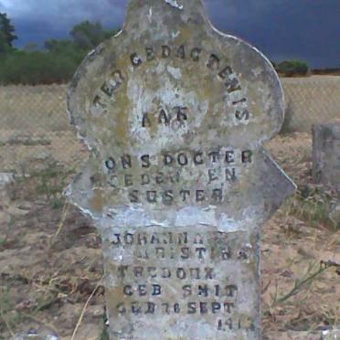 TREDOUX Johanna Christina nee SMIT 1913-1950