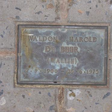 BEER Waldon Harold, de 1900-1975