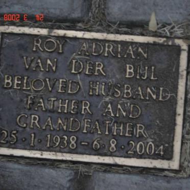 BIJL Roy Adrian, van der  1938-2004