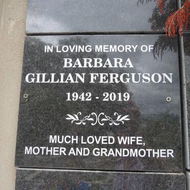 FERGUSON Barbara Gillian 1942-2019