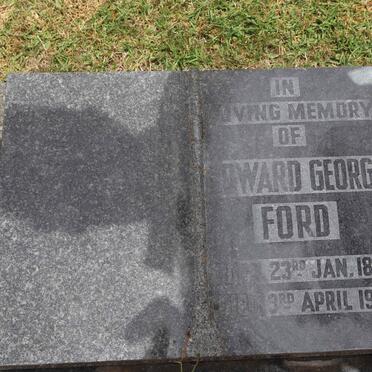 FORD Edward George 1874-1959