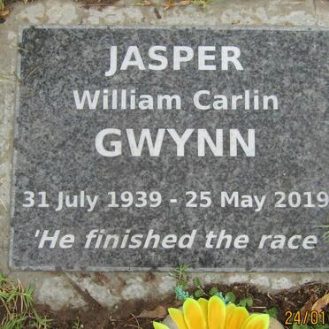 GWYNN Jasper William Carlin 1939-2019