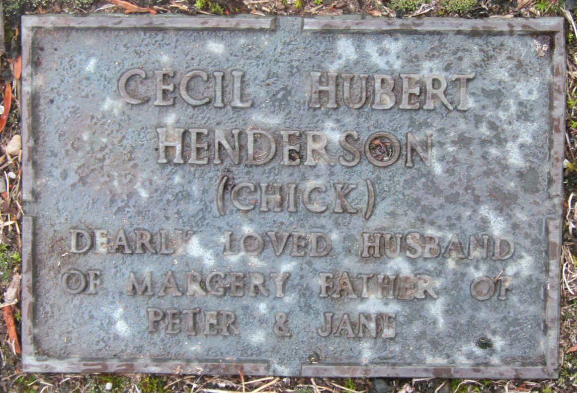 HENDERSON Cecil Hubert