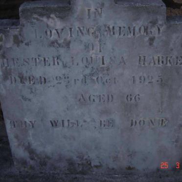 HARKER Hester Louisa -1925