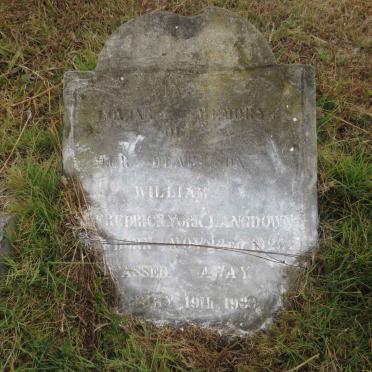 LANGDOWN William Fredrick York 1923-1930