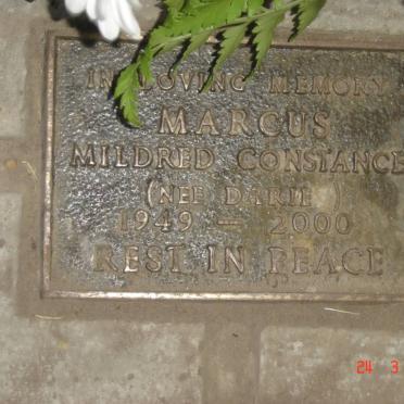 MARCUS Mildred Constance nee DARIES 1949-2000