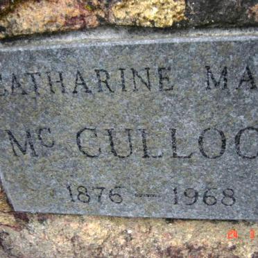 McCULLOCH Catherine Mary 1876-1968