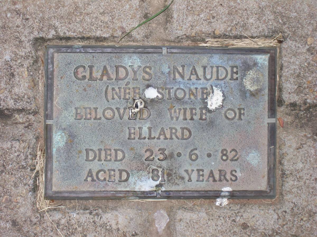 NAUDE Gladys nee STONE -1982