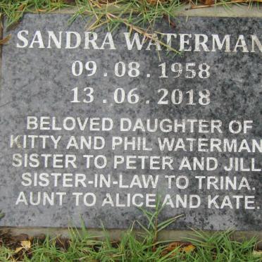 WATERMAN Sandra 1958-2018