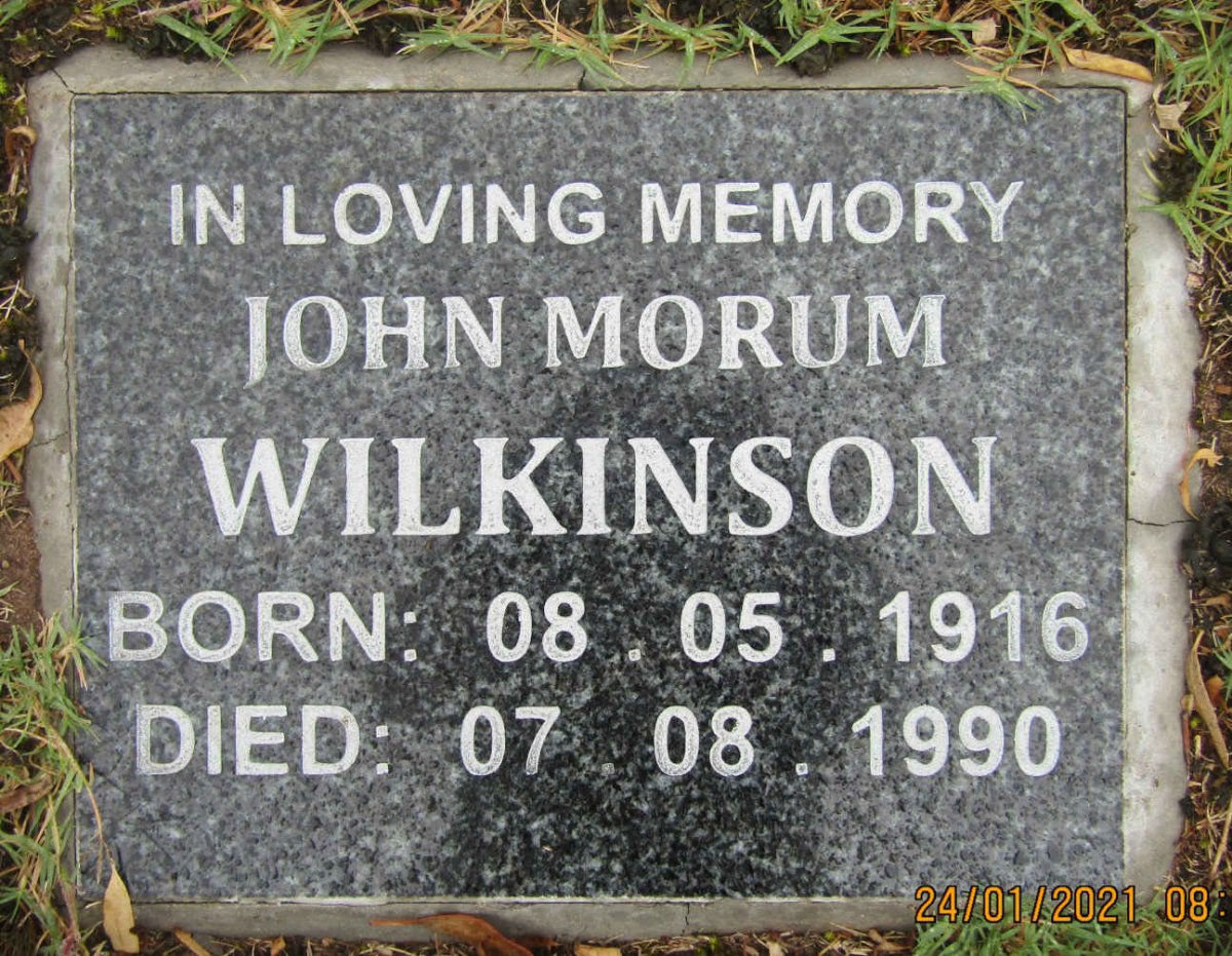 WILKINSON John Morum 1916-1990