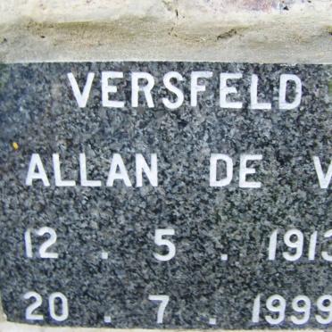 VERSFELD Allan De V. 1913-1999