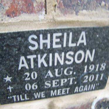 ATKINSON Sheila 1918-2011