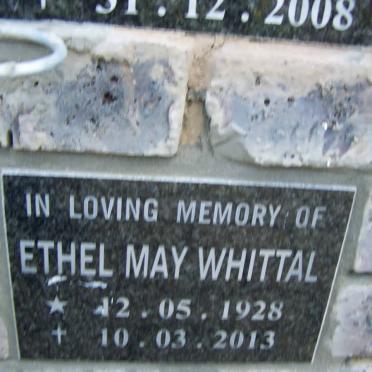 WHITTAL Ethel May 1928-2013