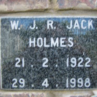 HOLMES W.J.R. 1922-1998