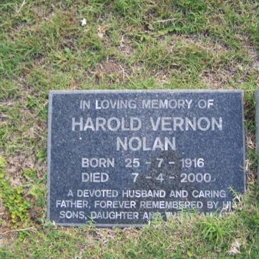 NOLAN Harold Vernon 1916-2000