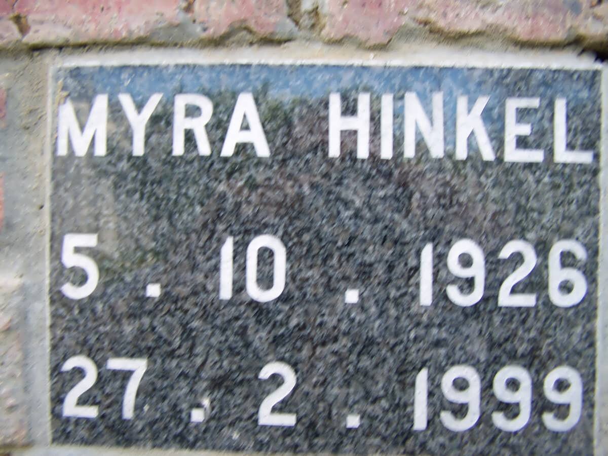 HINKEL Myra 1926-1999