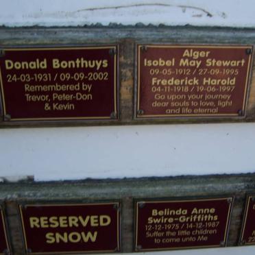 BONTHUYS :: ALGER :: SWIRE-GRIFFITHS