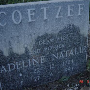 COETZEE Adeline Natalie 1924-1993