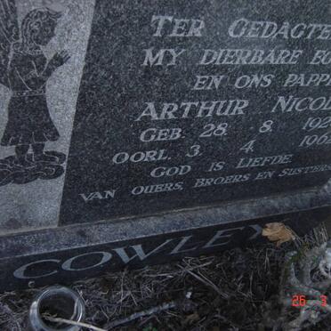 COWLEY Arthur Nicholas 1920-1962