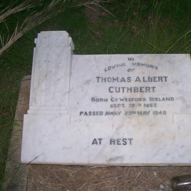 CUTHBERT Thomas Albert 1852-1948