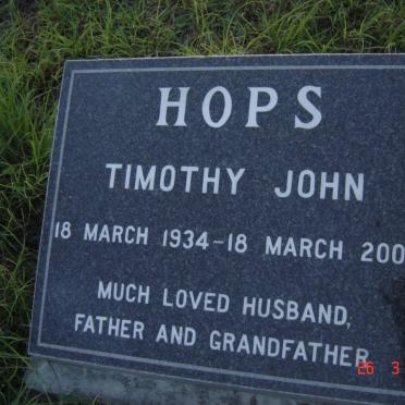 HOPS Timothy John 1934-2002