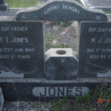 JONES E.T. -1949 &amp; M.J. -1963