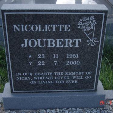 JOUBERT Nicolette 1951-2000