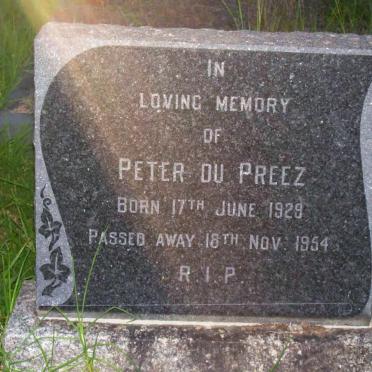 PREEZ Peter, du  1928-1954