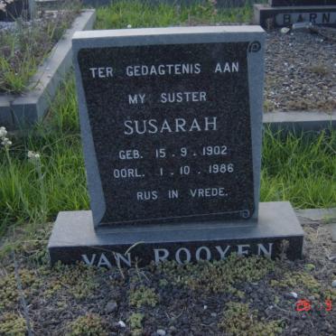 ROOYEN Susarah, van 1902-1986
