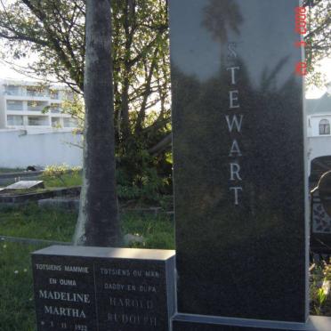 STEWART Harold Rudolph 1915-1975 &amp; Madeline Martha 1922-2006