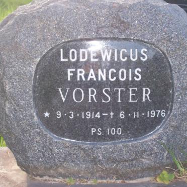 VORSTER Lodewicus Francois 1914-1976