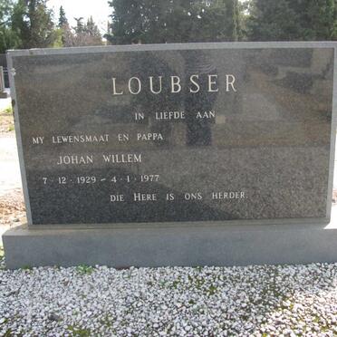 LOUBSER Johan Willem 1929-1977
