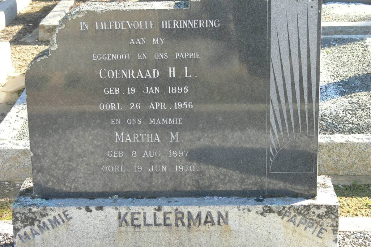 KELLERMAN Coenraad H.L. 1895-1956 &amp; Martha M. 1897-1970