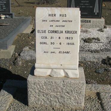 KRUGER Elsie Cornelia 1923-1950