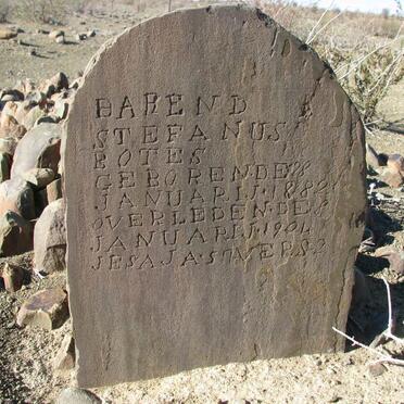 BOTES Barend Stefanus 1882-1904