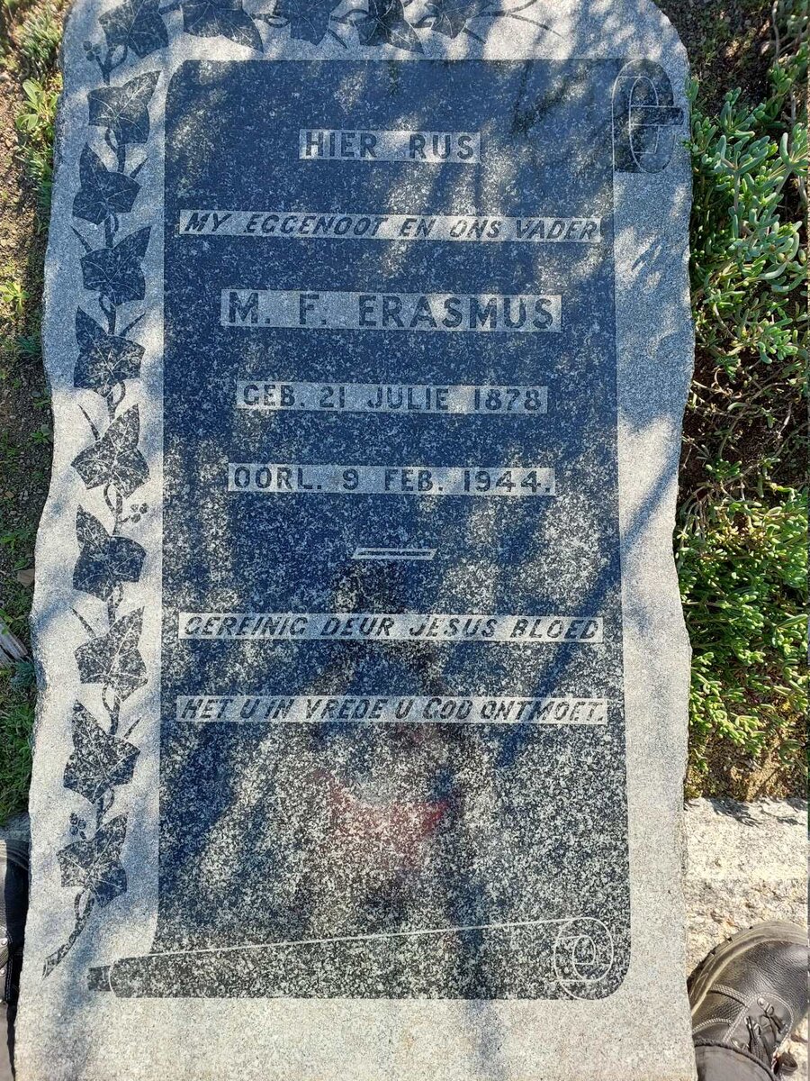 ERASMUS M.F. 1878-1944