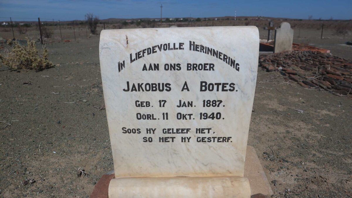 BOTES Jakobus A. 1887-1940
