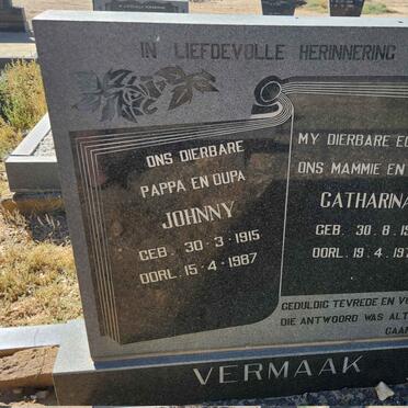 VERMAAK Johnny 1915-1987 & Catharina 1921-1978