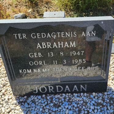 JORDAAN Abraham 1947-1985