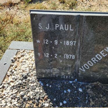 VOORDEWIND S.J. Paul 1897-1978