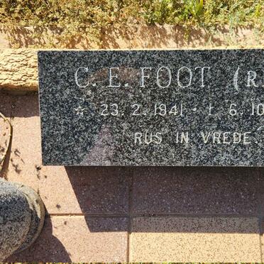FOOT C. E. 1941-1984